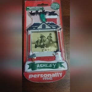 Ashley Christmas Picture Frame with Snowman and House